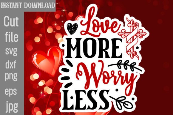 Review: Love More Worry Less SVG Cut File for Embroidery