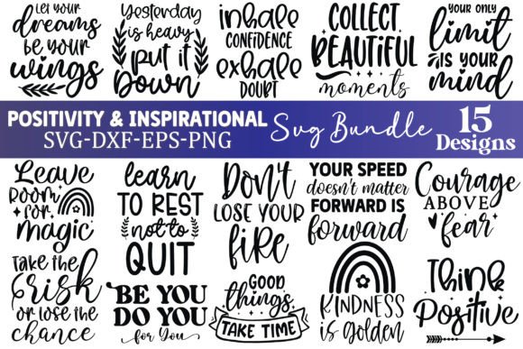 Review: Positivity Inspirational SVG Bundle for Embroidery