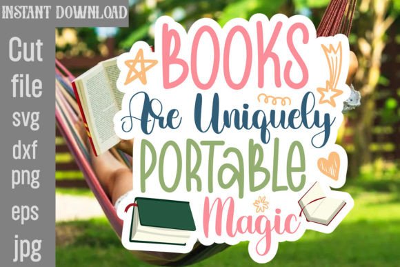 Reviewing Books Are Uniquely Portable Magic SVG for Embroidery